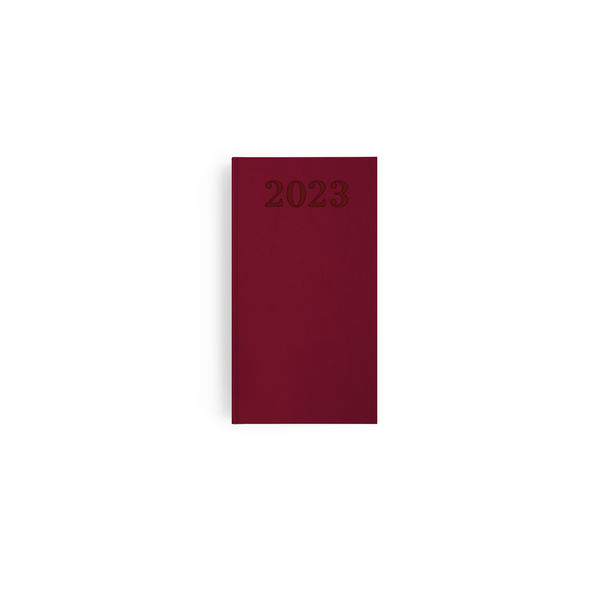Agenda personnalisé 2024 emboite semainier harmonie | 210 x 270 mm Bordeaux