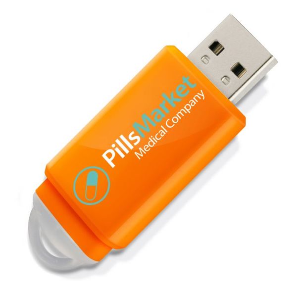 Clé USB publicitaire | Slider Orange