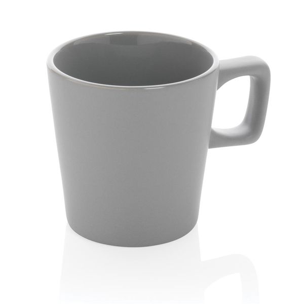 Tasse à café céramique personnalisable au design moderne Grey
