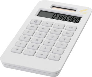 Calculatrice de poche personnalisée | Summa Blanc
