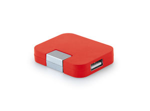 Hub USB 2.0 publicitaire Rouge