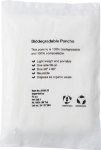 Poncho biodégradable publicitaire | Bio 2
