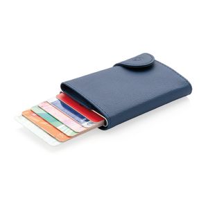 Porte-cartes / portefeuille anti-RFID C-Secure personnalisable | Volca Blue
