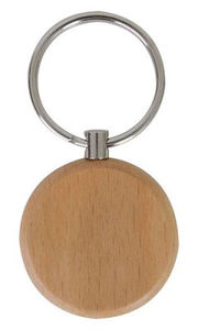 Porte-clés personnalisable | Wood round