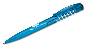 Stylo bille personnalisable | New Spring Clear CM Cyan