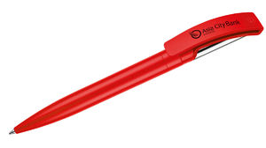 stylos publicitaires en plastique metal Rouge