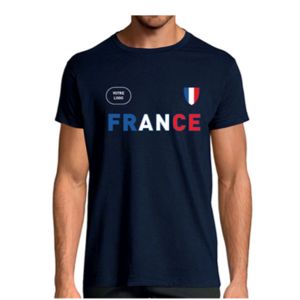 T shirt homme personnalisable coton | France supporter | KelCom
