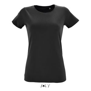 T-shirt publicitaire | Regent Fit F Noir profond