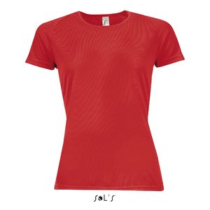 T-shirt de sport publicitaire | Sporty F Rouge