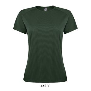 T-shirt de sport publicitaire | Sporty F Vert forêt