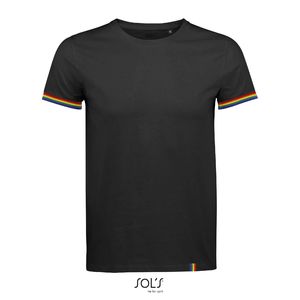 Tee-shirt personnalisée | Rainbow H Noir