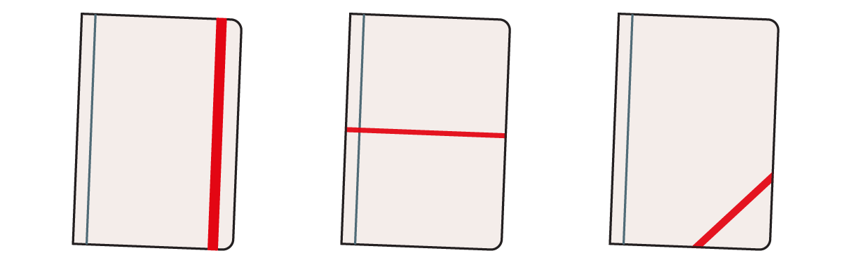 Carnet publicitaire - types de reliures