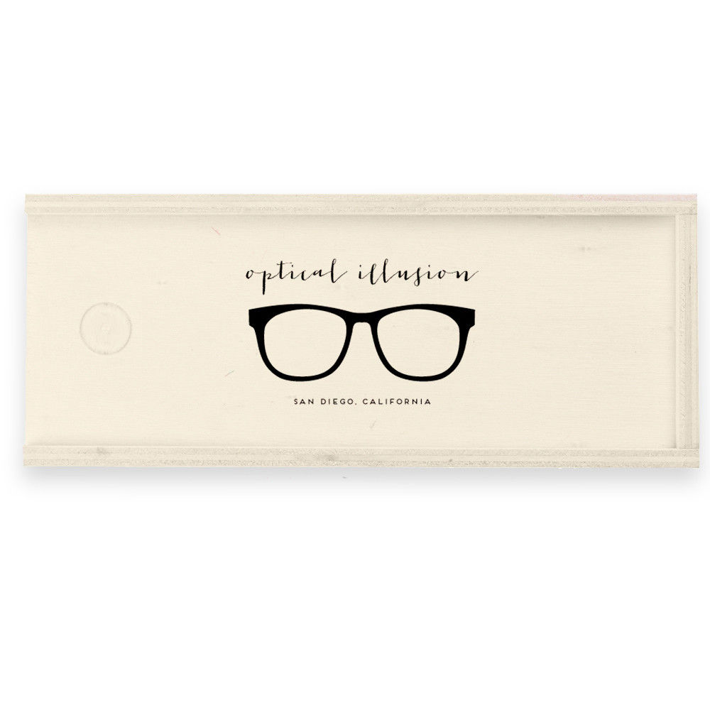 Boîte à lunettes noire - Plume