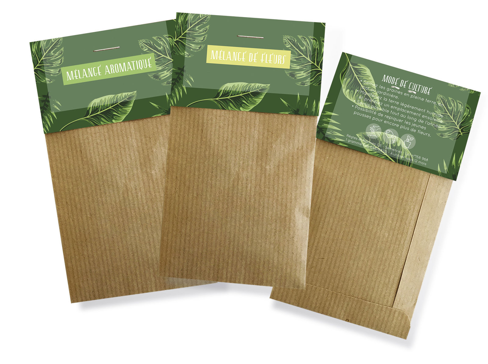 Sachet De Graines Personnalisé Kraft Sachet De Graines personnalisé