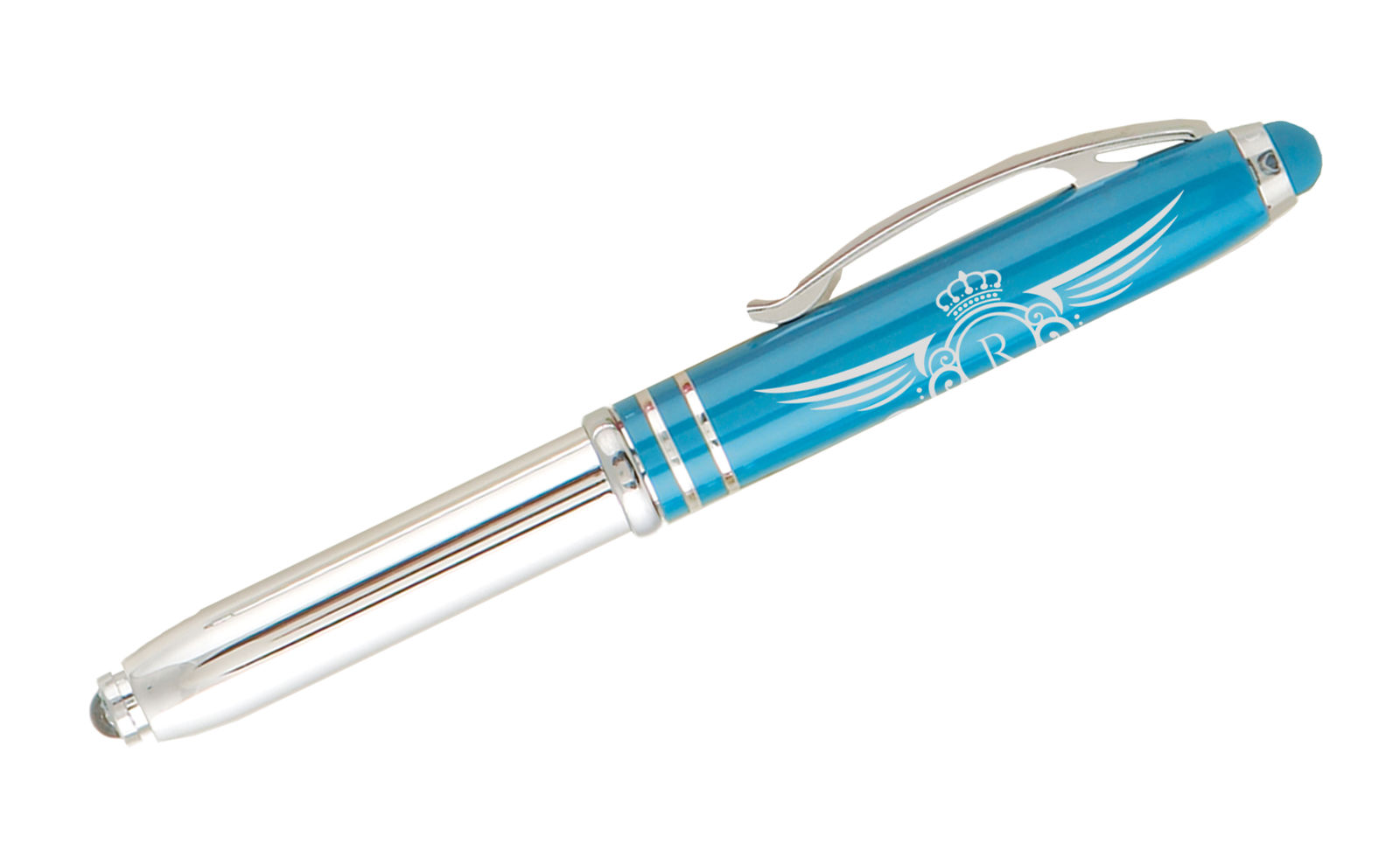Clip Action S-105 Monteverde One Touch Stylo-bille avec stylet Turquoise Lot de 12 MV36154