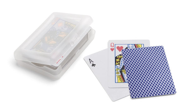 54 cartes à jouer promotionnelles Bleu