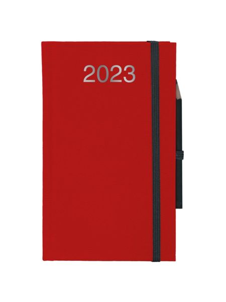 Agenda Personnalisable Journalier | Chantier | 90x150 mm Rouge