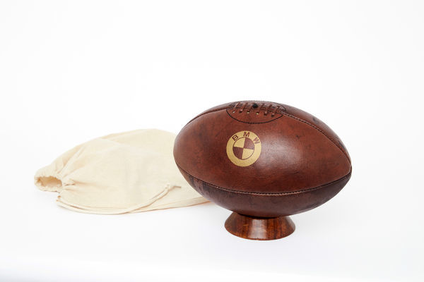 Ballon de rugby publicitaire | Vintage cuir