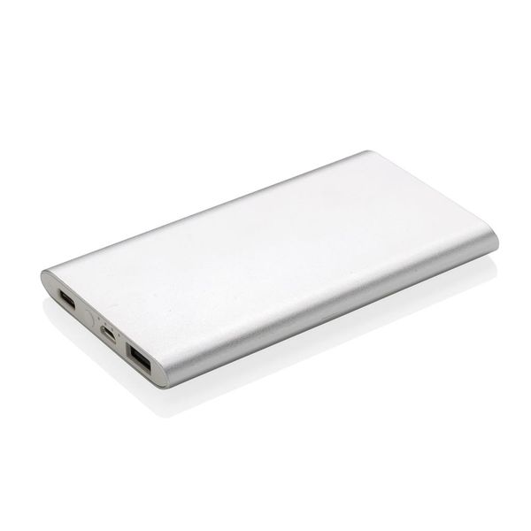 Batterie de secours 4000mAh Type C personnalisable | Swiss Argent