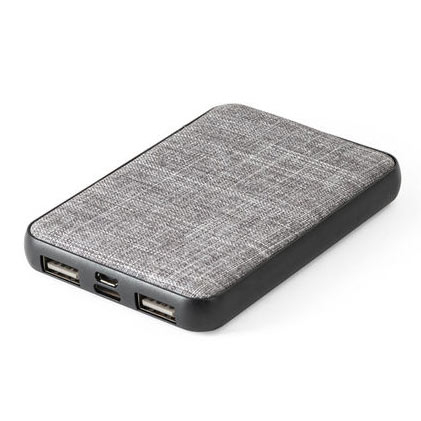 Batterie portable 100% rPET personnalisable|Renewal Gris