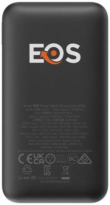 Batterie de secours 10 000 mAh 30W Anker PowerCore personnalisée Noir