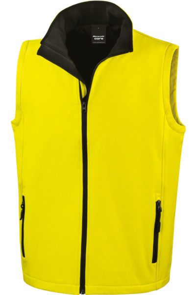 Printable | Bodywarmer publicitaire homme - KelCom Jaune