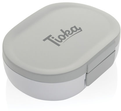 Boîte lunch 700 ml PP recyclé RCS Avira Atlas personnalisable Blanc