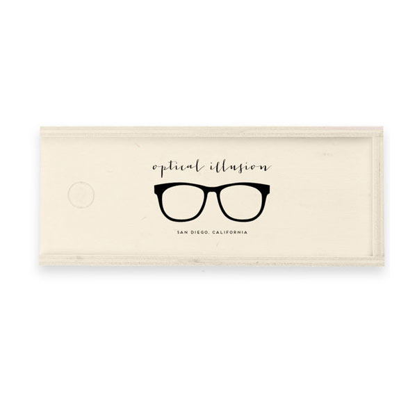 Boite pour lunettes publicitaire | Gafas Wood 1