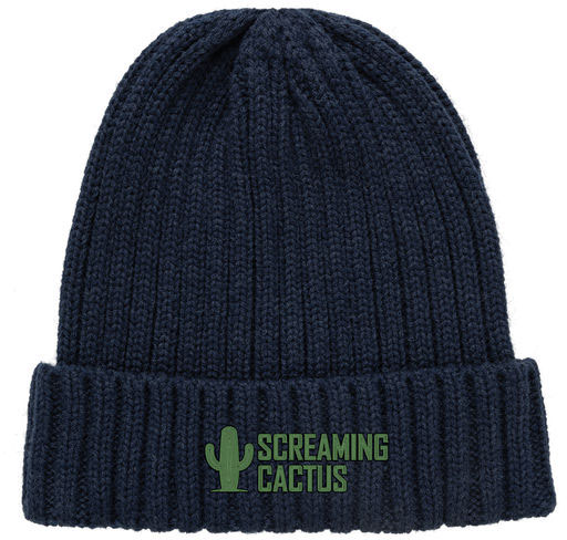 Bonnet double côte AWARE™ Polylana® Kennedi publicitaire Bleu marine