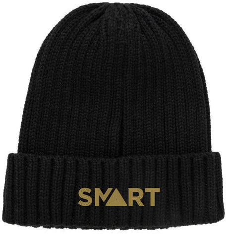 Bonnet double côte AWARE™ Polylana® Kennedi publicitaire Noir