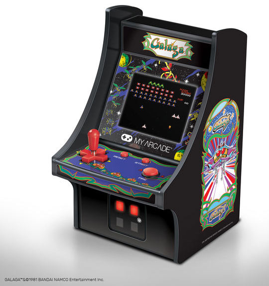 Borne d'arcade collector publicitaire | Micro Player Galaga™ Noir