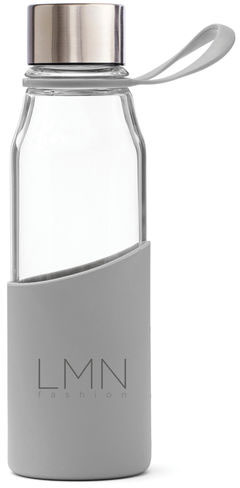 Bouteille 550 ml verre Lean entreprise Gris