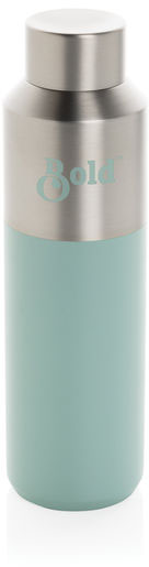 Bouteille 600 ml acier recyclé cert. RCS Fluid personnalisée Vert