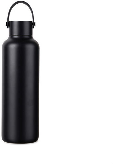 Bouteille 600 ml acier recyclé RCS Baltimore personnalisable Noir