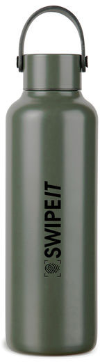 Bouteille 600 ml acier recyclé RCS Baltimore personnalisable Vert