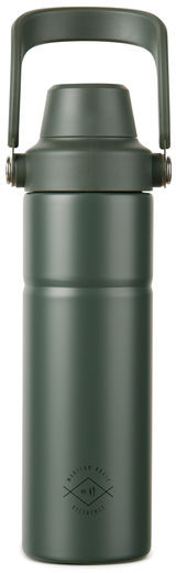 Bouteille 600 ml acier recyclé RCS Trek publicitaire Vert