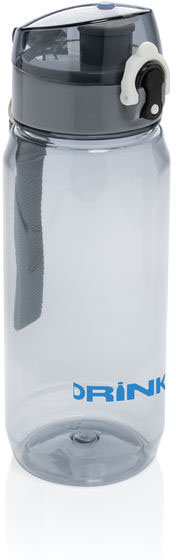 Bouteille 600 ml étanche rPET RCS Yide personnalisable Noir