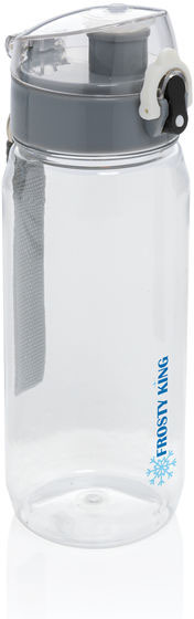 Bouteille 600 ml étanche rPET RCS Yide personnalisable Transparent