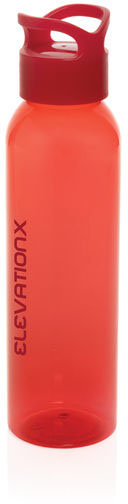 Bouteille 650 ml rPET RCS Oasis personnalisée Rouge