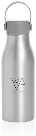 Bouteille 680 ml aluminium recyclé RCS Pluto personnalisable Argent