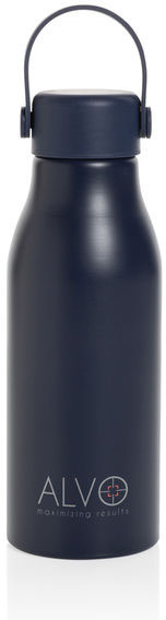 Bouteille 680 ml aluminium recyclé RCS Pluto personnalisable Bleu marine