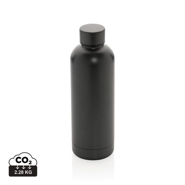 Bouteille isotherme 500ml en acier inoxydable recyclé RCS | Bouteille publicitaire Gris