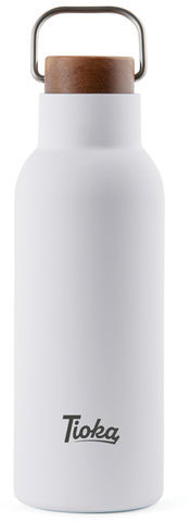 Bouteille isotherme 580 ml acier RCS Ciro publicitaire Blanc