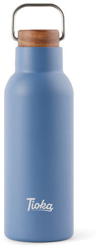 Bouteille isotherme 580 ml acier RCS Ciro publicitaire Bleu
