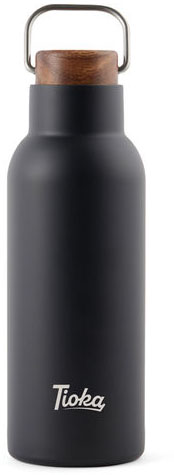 Bouteille isotherme 580 ml acier RCS Ciro publicitaire Noir