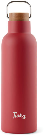 Bouteille isotherme 800 ml acier RCS Ciro entreprise Rouge