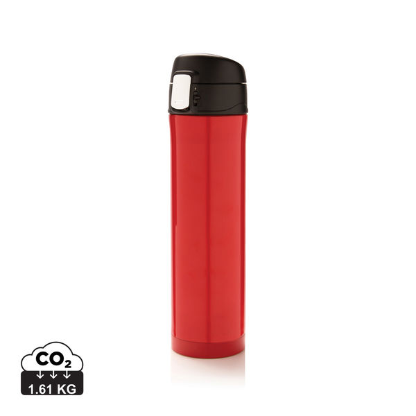 Bouteille verrouillage facile 450 ml publicitaire Rouge