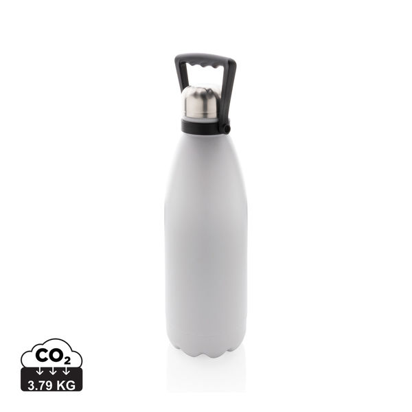 Bouteille isotherme 1,5 L publicitaire Blanc