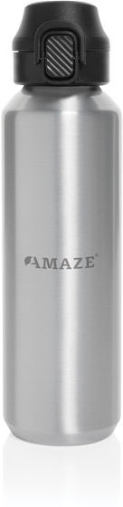 Bouteille sport 600 ml acier recyclé RCS Via publicitaire Argent