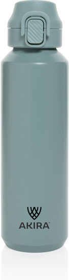 Bouteille sport 600 ml acier recyclé RCS Via publicitaire Vert